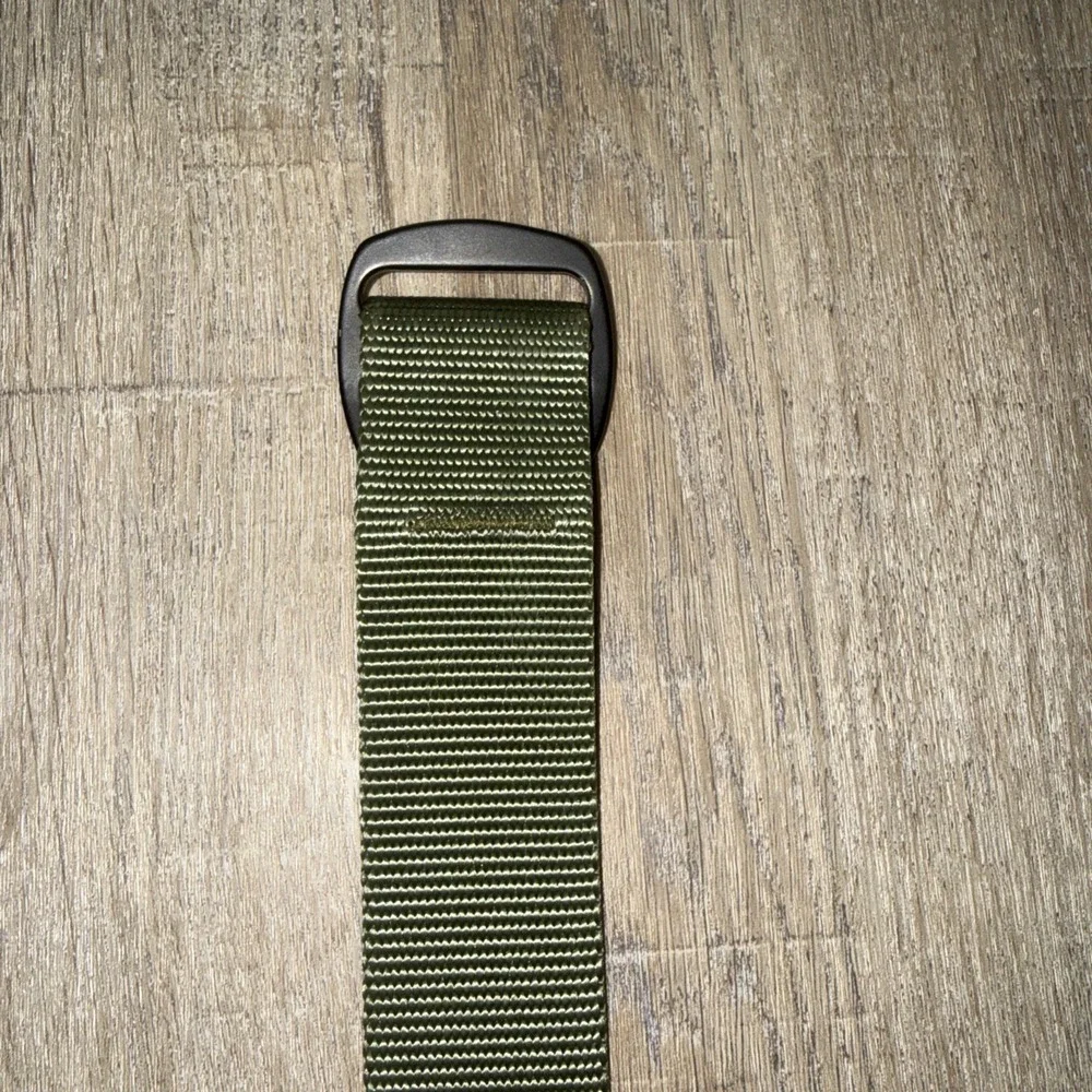 Men's L.L. Bean Nylon Webbing D-Ring Tactical Utility Belt Army Green 43